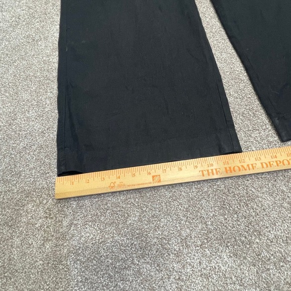 Briggs womens pull on wide leg pants sz X-Large black high rise linen blend - Picture 4 of 12